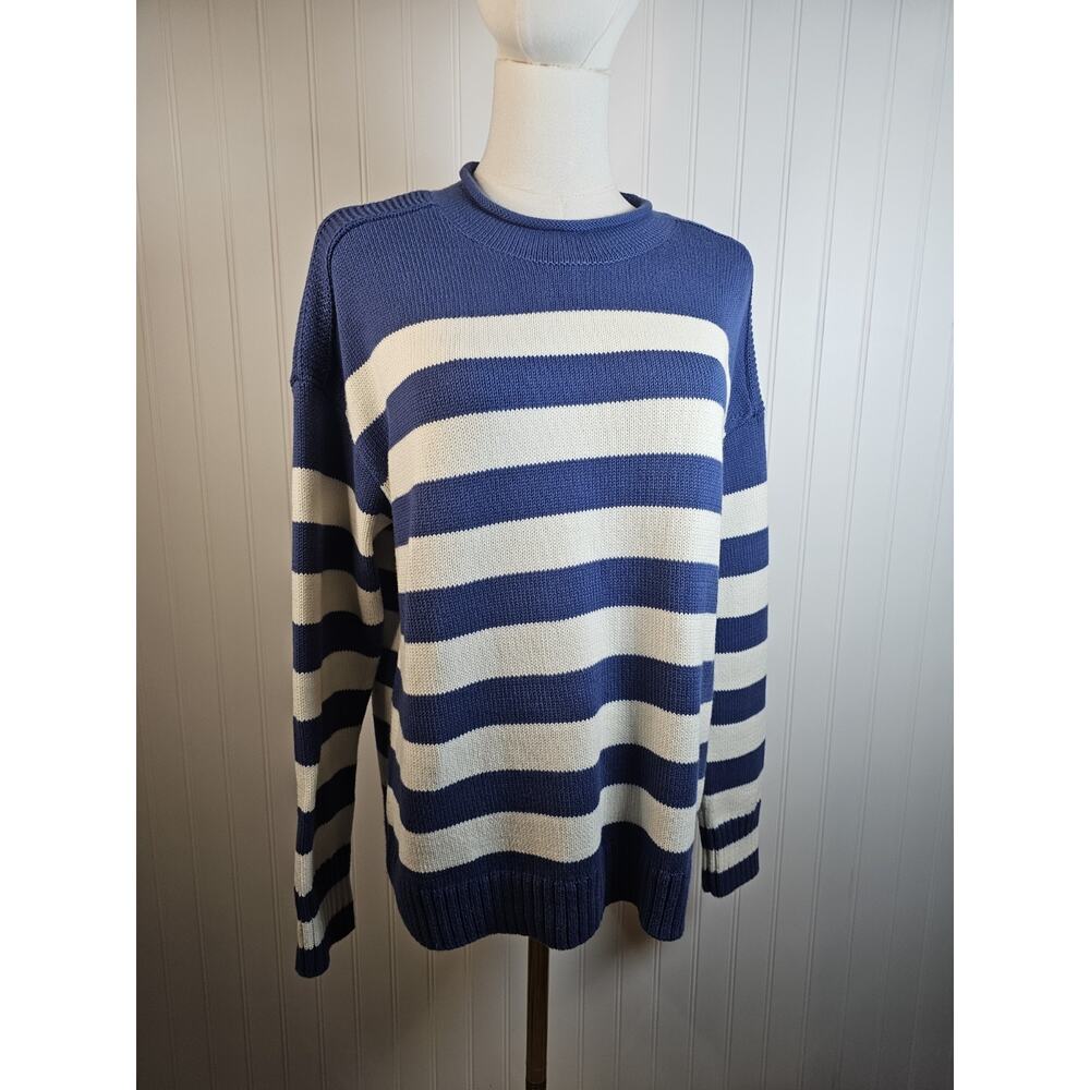 Talbots Classic Roll Neck Sweater Women's Size S Nautical Preppy Relaxed